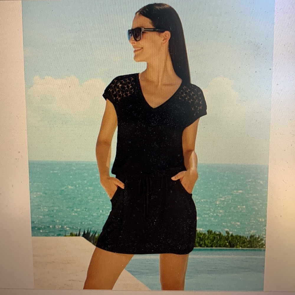 Calvin Klein crochet tunic cover up size S/M